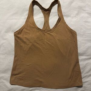 Women's Tan Racerback Tank Top
